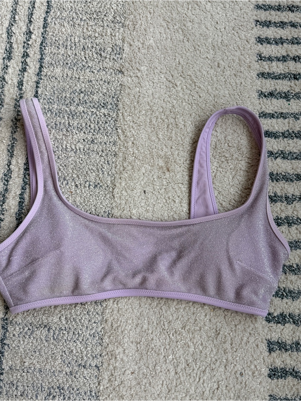 Sparkle Lilac Bathing Suit- Women's Swim Top
